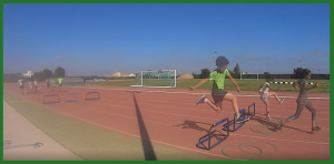 Pierna en caída libre